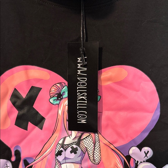 Current Mood Anime Girl Graphic Baby Tee - Picture 5 of 6